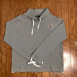 Gameday Couture Striped Hoodie with Logo